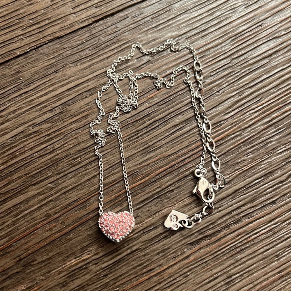 Swarovski Pink Heart Necklace